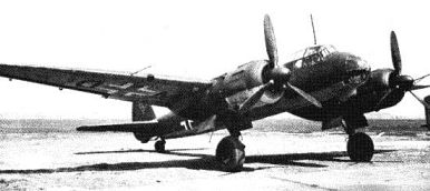 Ju-88 pred naletem
