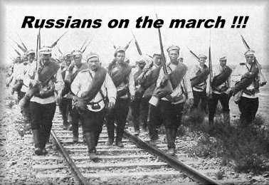 Russians on the march